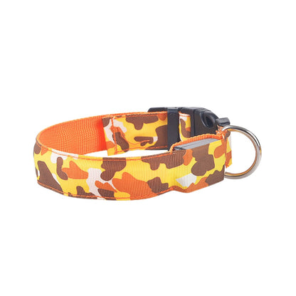 Camouflage Pet Luminous Dog Collar - GoldPark MarketPlace
